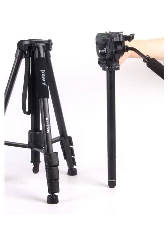 

Generic Jmary KP-2599 Professional Aluminium Tripod for DSLR, Black
