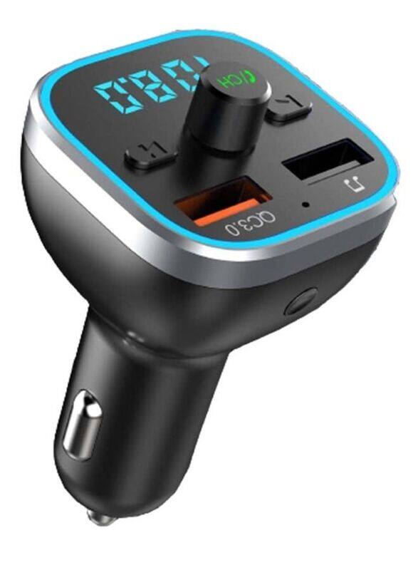 

Earldom Bluetooth Fast Car Charger FM Transmitter, Black