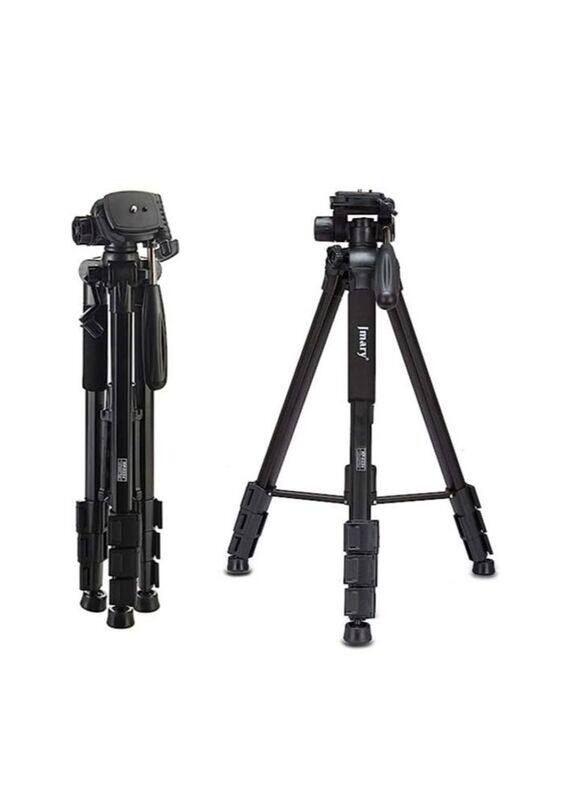 

Generic Jmary KP-2234 Professional Aluminium Tripod for All DSLR Cameras, Black