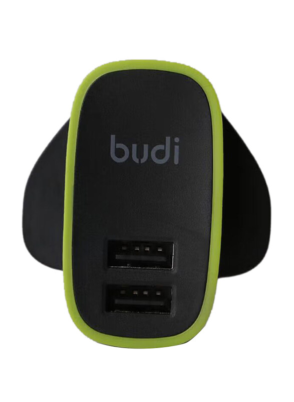 

Budi Dual Usb Port Adapter, Black