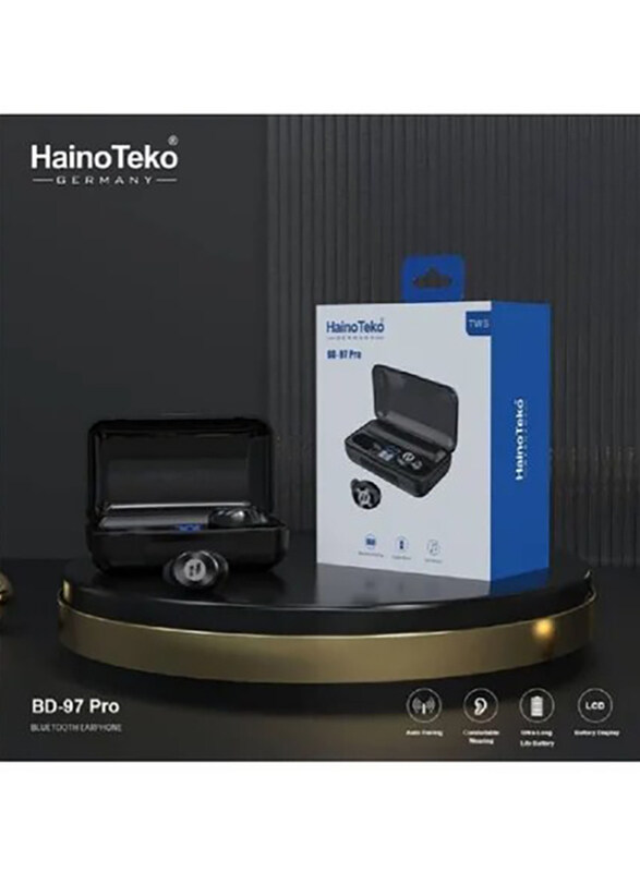 

Haino Teko TWS BD-97 PRO Wireless Bluetooth In-Ear Earbuds, Black