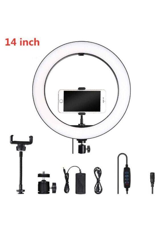 

N/A Jmary FM-14R 14-inch Selfie Ring Light for Video Photography, Black/White