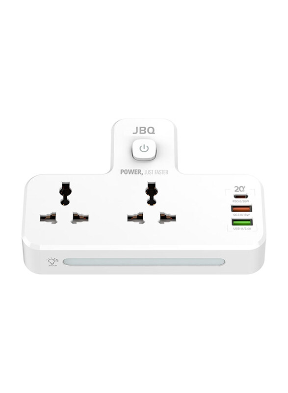 

JBQ 20W 2 Port+1 PD+1 QC3.0+1 USB Universal Power Socket, SC2311, White