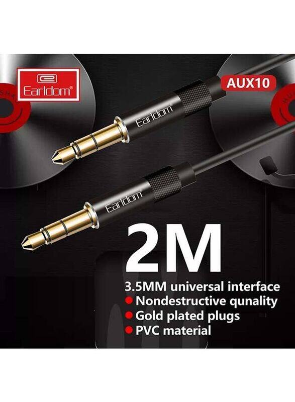 

Earldom 2-Meter AUX Audio Cable, Black