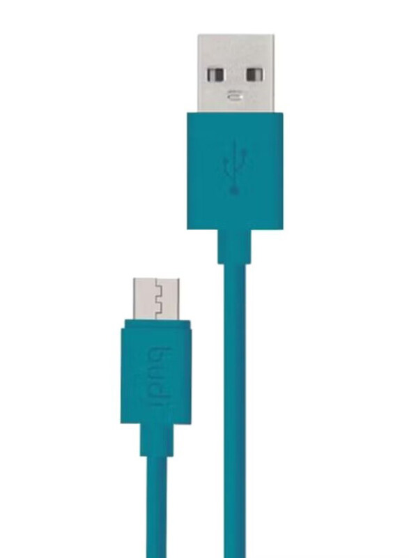 

Budi 1.2-Meter Micro USB Cable, USB Type A Male to Micro-B USB, for Samsung, Blue/Silver