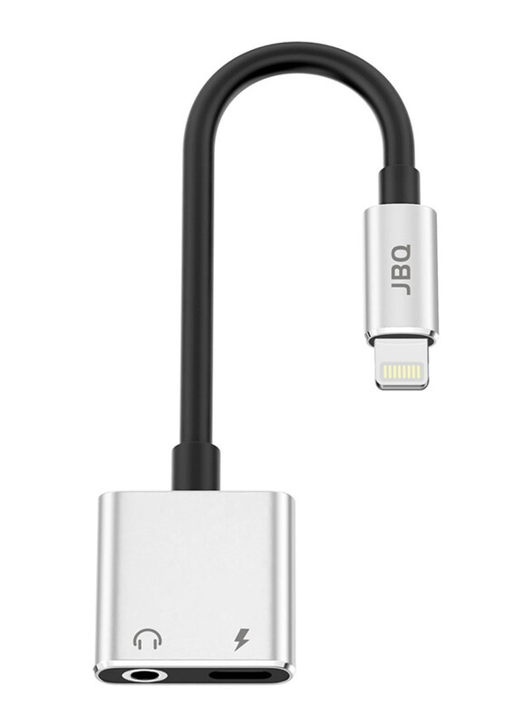 

JBQ Lightning Audio Adapter, 3.5mm Jack to Lightning for Apple Devices, Black