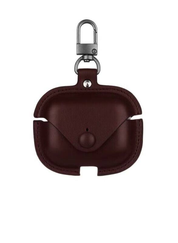 

Generic Leather Case Cover for Apple AirPods 3, Dark Brown