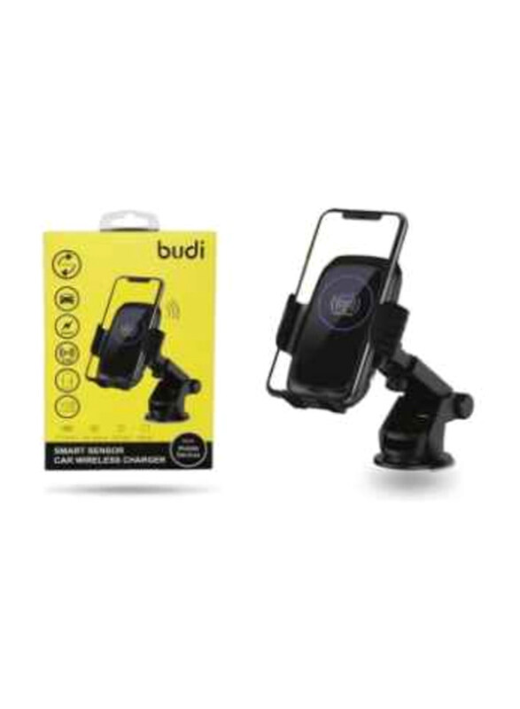 

Budi Smart Sensor Car Wireless Charger, Black