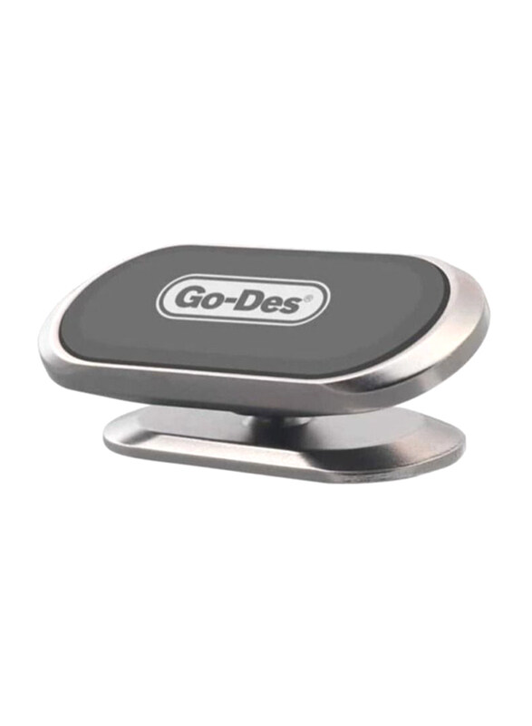 

N/a Go-Des GD-HD708 Car Mount Magnetic Mobile Phone Mini Holder, Silver/Black