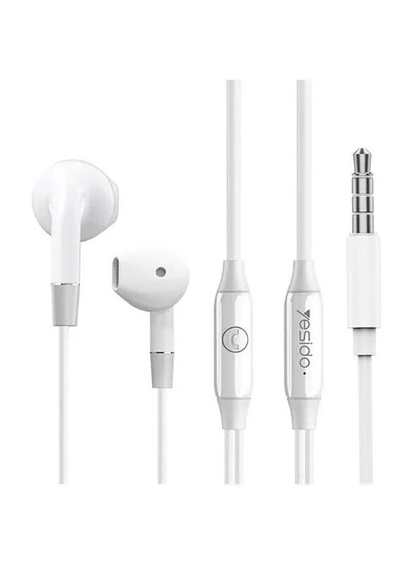 

Yesido YH30 Wired In-Ear Earphones with Mic, White