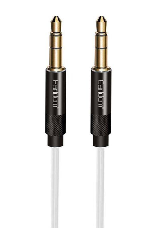 

Earldom 2-Meter 3.5mm Jack AUX Audio Cable, 3.5mm Jack Male to 3.5mm Jack for Suitable Devices, White