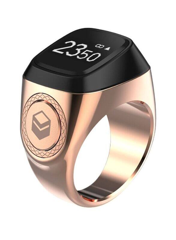 

iQibla Tasbih Zikr Water Resistant Smart Ring, 20mm, Rose Gold