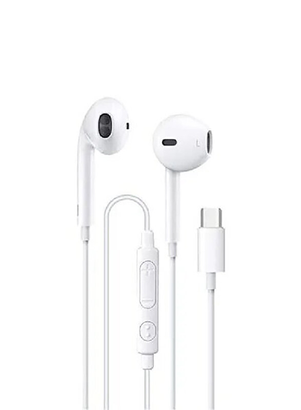 

Go-des GD-EP108 Type-C In-Ear Headphones with Mic, White