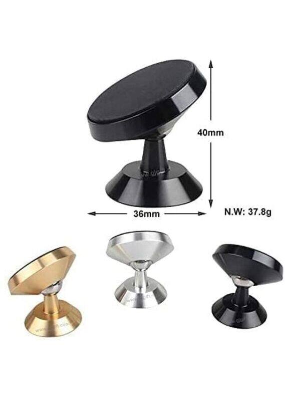 

N/a Earldom Magnetic Universal Mobile Phone Car Holder Magnet Dashboard Mount, Gold