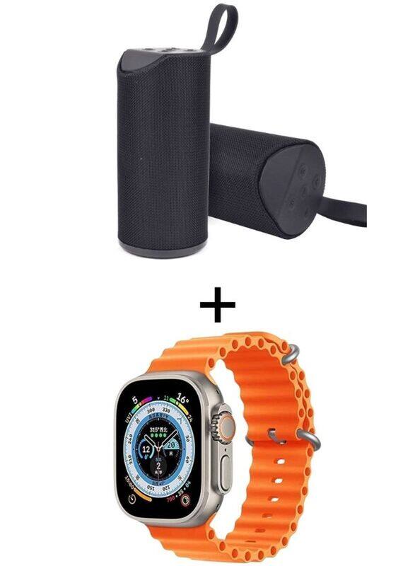 

Generic Smartwatch with Bluetooth Speaker, Orange/Black