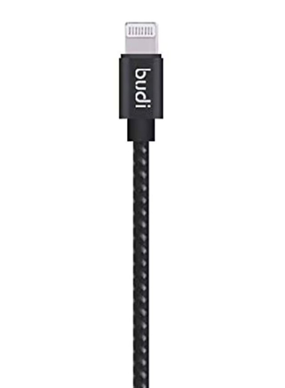 

Budi 1.2-Meters Lightning Data Cable, USB Type A to Lightning for Apple Devices, Black