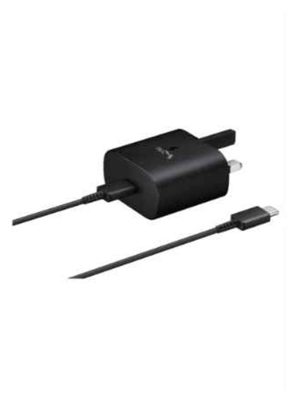 

Jbq Travel Adapter Super Fast Charging Pd With Usb Type-C Cable, 25W, Hc S10, Black