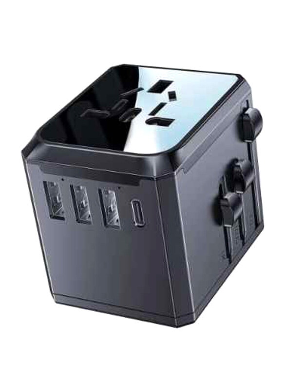 

Yesido Usb-c Port Universal Travel Adapter, Mc-10, Black