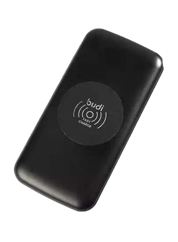 

Budi 10000mAh Wireless Quick Charge Power Bank, Black