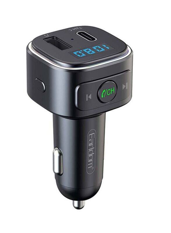 

Earldom Fast Car Charge Bluetooth FM Transmitter, Black