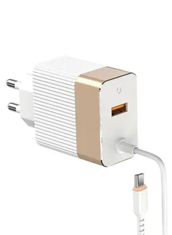 

Digitplus 45W Dual USB PD Wall Charger with 27W Type-C PD Cable, White