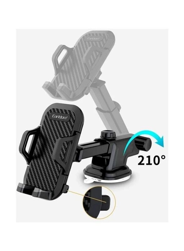 

N/a Earldom Suction Cup 360 Degree Rotating Universal Car Holder Mount, Black