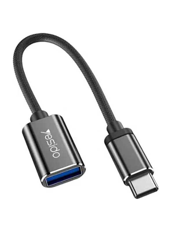 

Yesido Type-C OTG Super Fast USB 3.0 Data Transmission Cable, USB Type A to USB Type-C for Smartphones/Tablets, GS01, Black