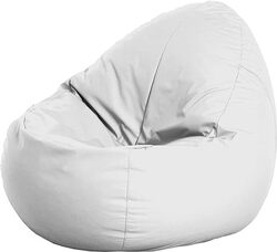 Shapy chair Bean Bag chair soft and comfortable XX-Large & XXX-Large (MM TEX) (XXX-Large Rexine, White)