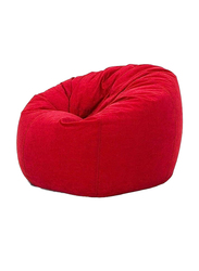 Soft and Comfortable Leather Bean Bag with filling MM TEX, Red
