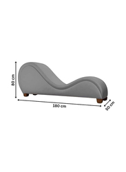 Design Comfortable & Relaxing Modrean Love Seat S-Shape Leather Sofa MM TEX, Black/White