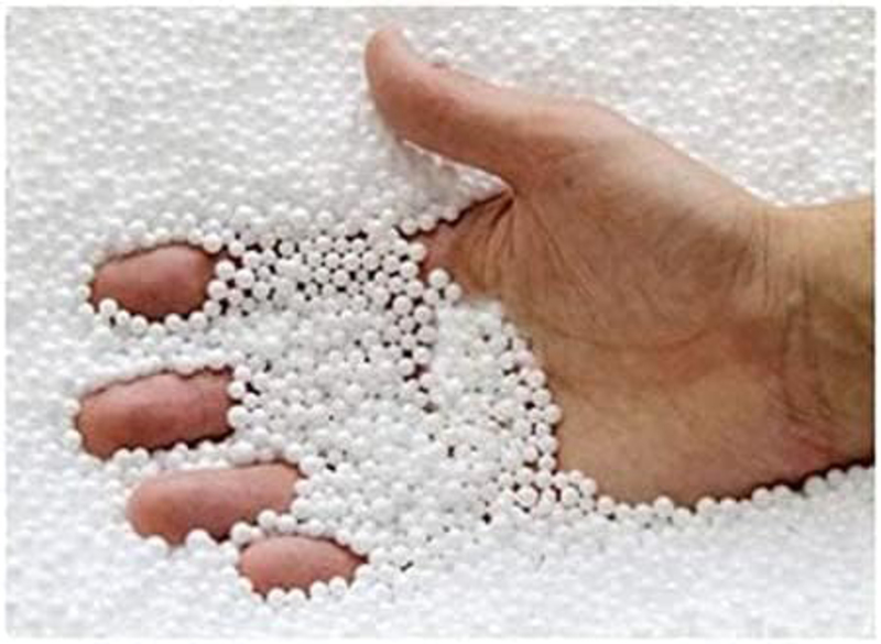 Beans Booster Refill Polystyrene Beads Ball for Bag Beans MM Tex, 1, White