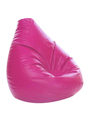 Back Support Pu Leather Bean Bag with filling MM TEX, Extra Large, Pink