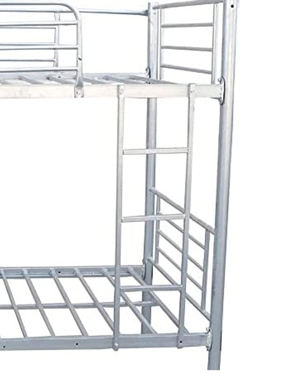 Steel Bunk Bed for Adults with Detachable Option, 195 x 90 x 170cm, Silver