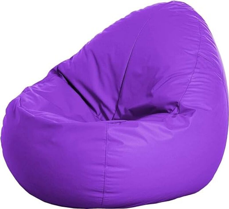 Shapy chair Bean Bag chair soft and comfortable XX-Large & XXX-Large (MM TEX) (XX-Large Rexine, Purple)