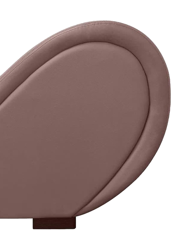 Design Comfortable & Relaxing Modrean Love Seat S-Shape Leather Sofa MM TEX, Brown