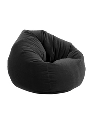 Soft and Comfortable Velvet Bean Bag with filling MM TEX, Black
