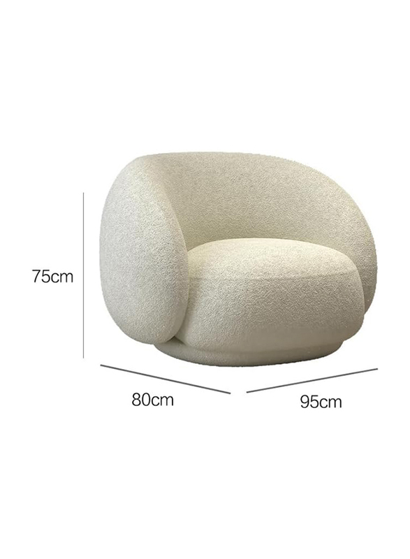 Modern Design High Back Armrest Floor Sofa MM TEX, Single Chair, Green