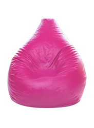 Back Support Pu Leather Bean Bag with filling MM TEX, Extra Large, Pink
