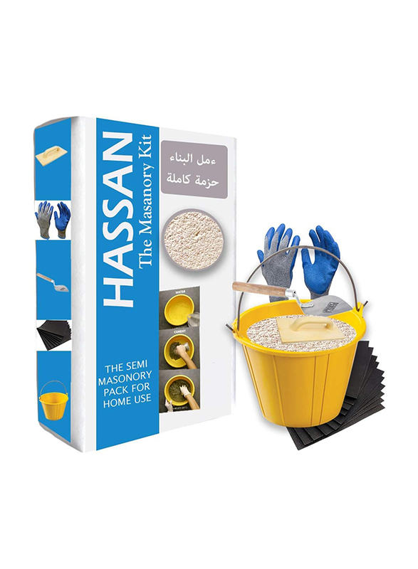 Hassan 5Kg Complete Masonary Kit Home Use Cement, White