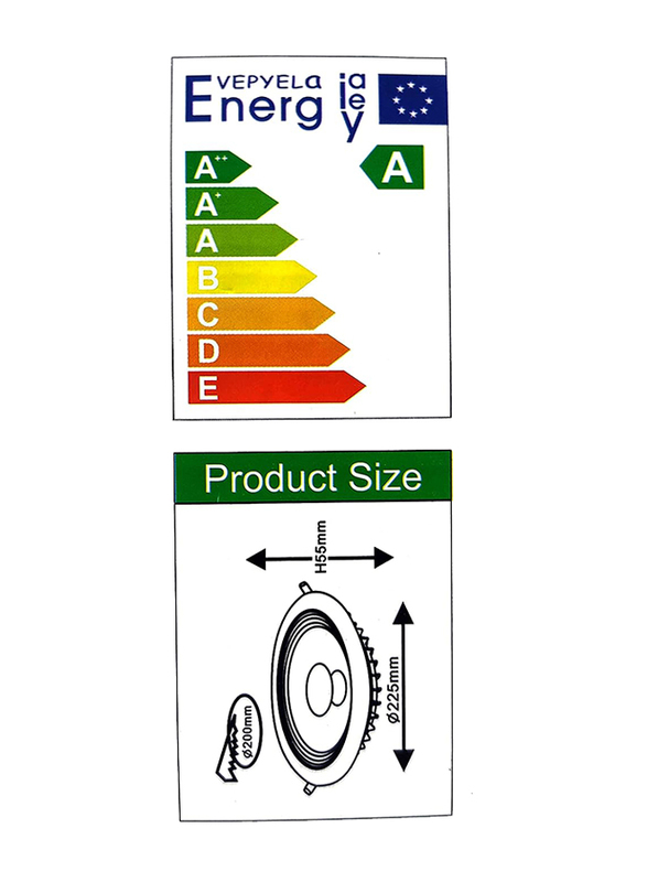 Ma Fra 30W 8 Inch LED Downlight Ceiling Light for Bathroom Kitchen Commercial Light, White