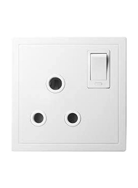 

Generic 15A AC Socket Split Switch, White