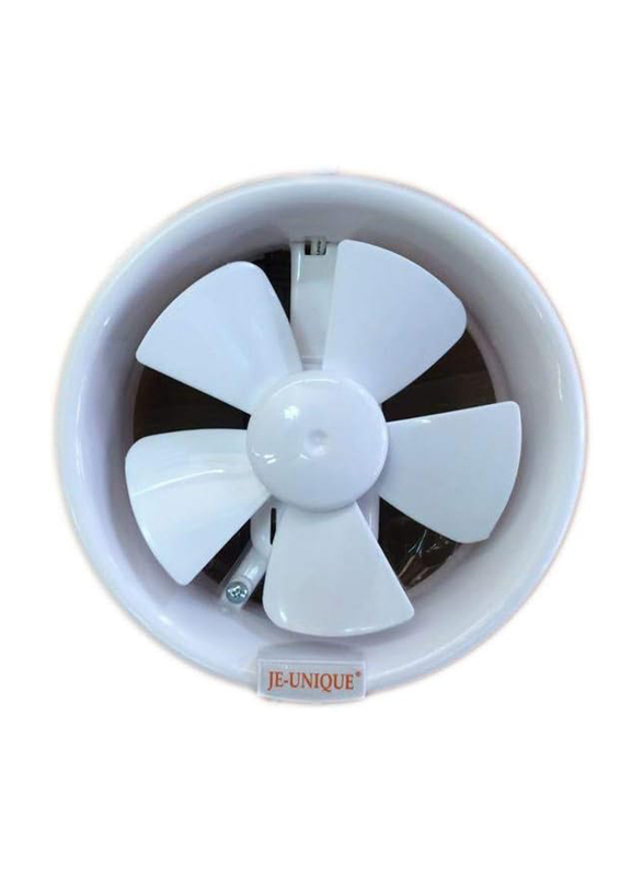 JE-UNIQUE 6-inch Decent Quality Easy Install Ventilation Fan, White