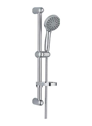 Valencia Shower Head Kit with Soap Holder Set, Silver