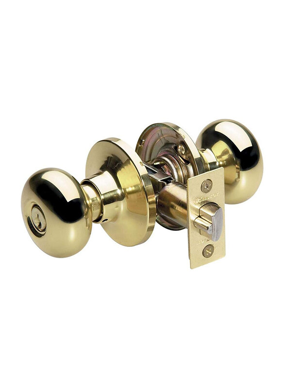 

Master Lock Biscuit Style Knob Entry Door Lock, Brass