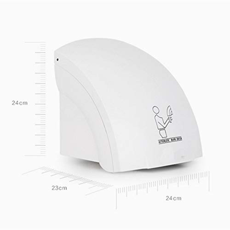 WXH Automatic Infrared Sensor Hand Dryer for Hotel & Home, 220V, 1800W, White