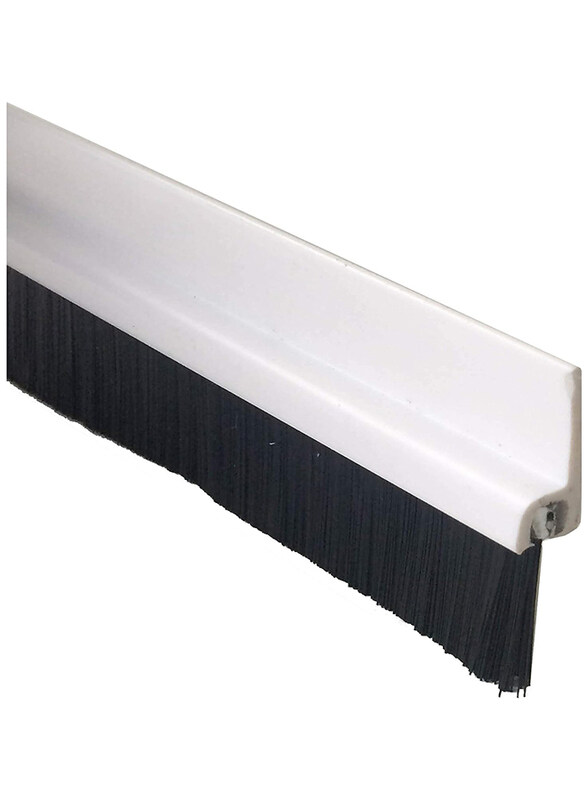 

Hst Door Brush Sweeper for Protection Against Insects, White/Black