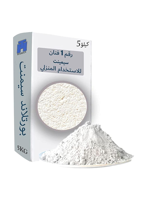 Hassan 5Kg Home Use Portland Cement Powder, White