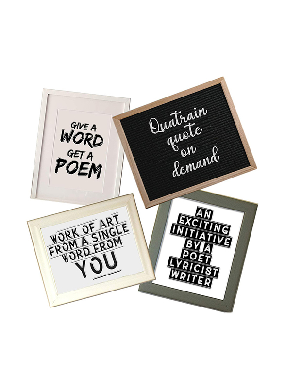 Hst Quote on Demand Creative Writing Wall Art Frame, A1, 50 x 60cm, Assorted