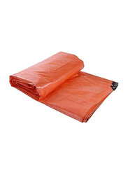 Hassan 12 Feet Waterproof Tarpuline Outdoor Tarp Plastic Sheet Cover, Orange