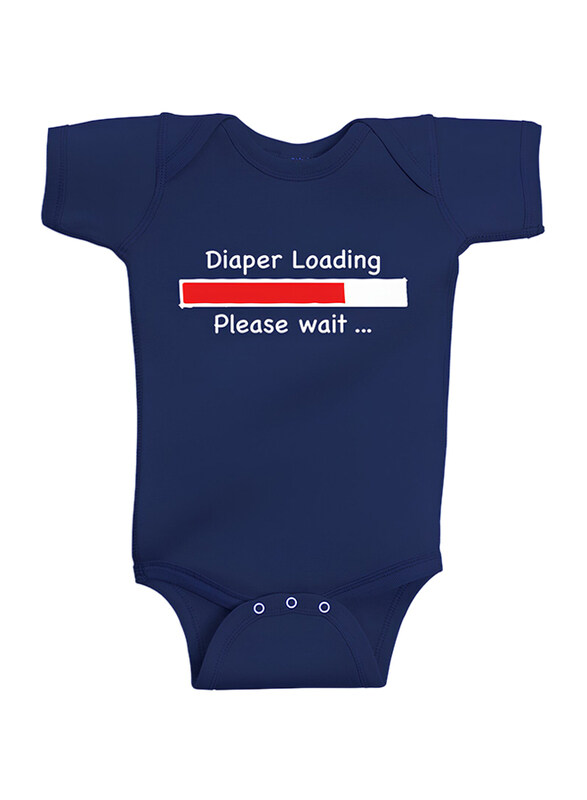 

Twinkle Hands Diaper Loading Bodysuit Onesie, 0-3 Months, Navy